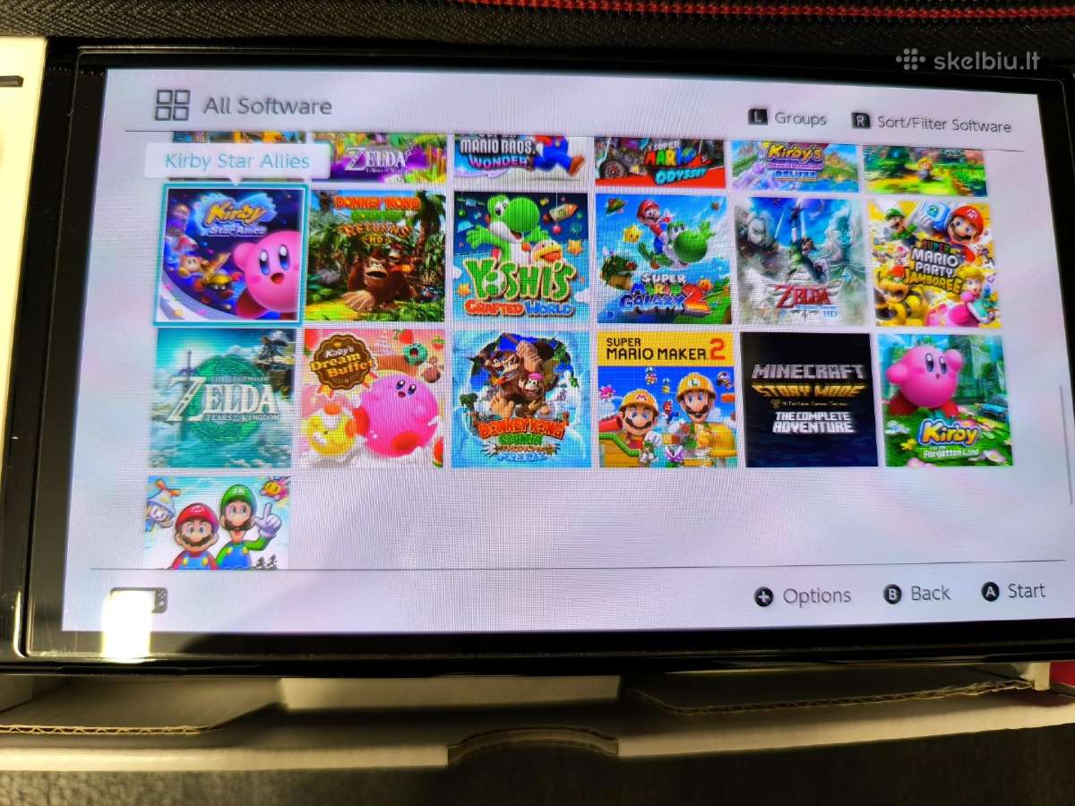 Atrištas Nintendo Switch Oled 512gb 60 žaidimų - nuotraukos Nr. 9