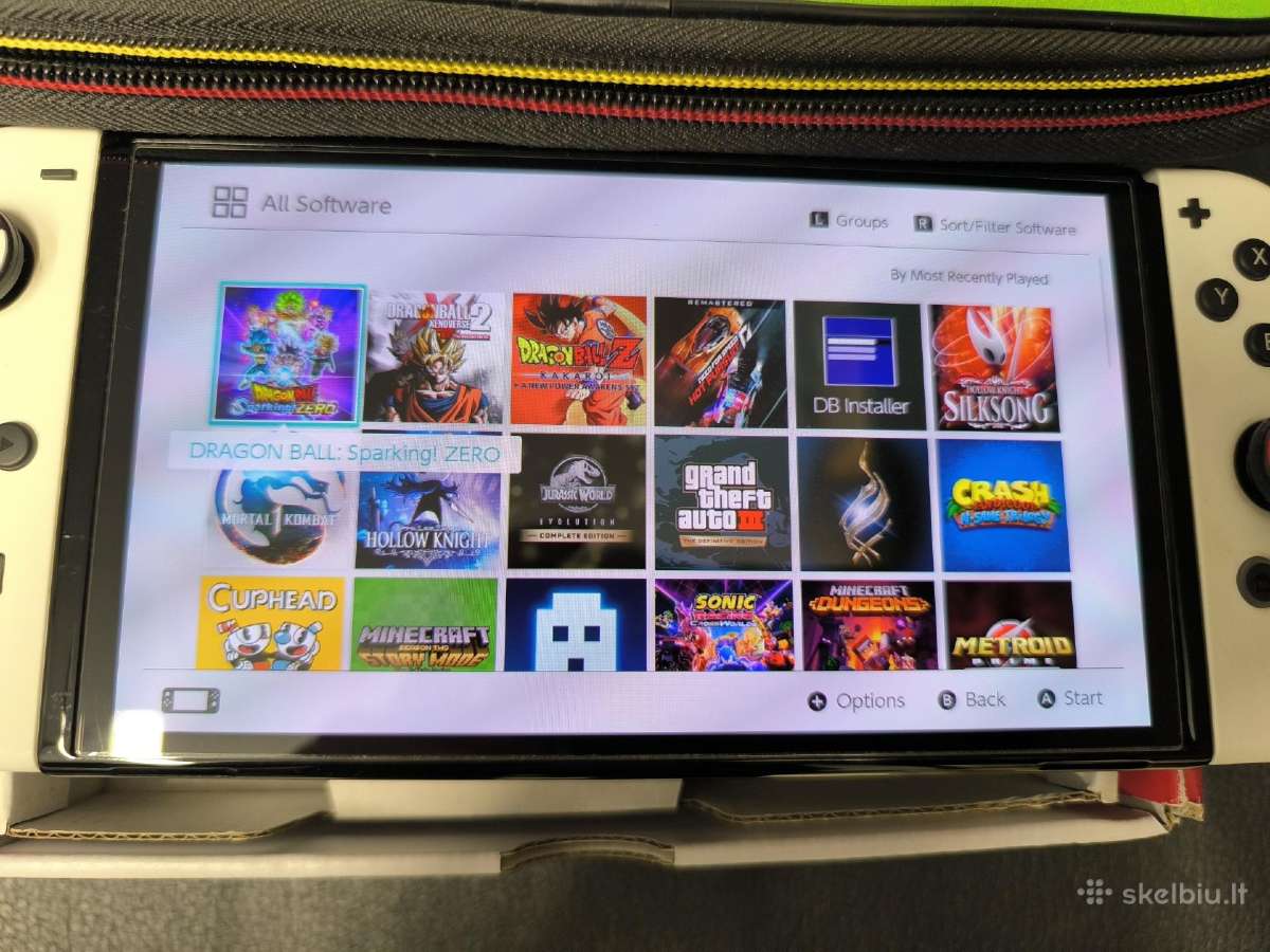 Atrištas Nintendo Switch Oled 512gb 60 žaidimų - nuotraukos Nr. 6
