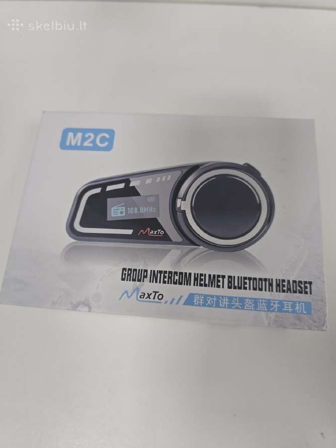 Maxto M2c motociklo šalmo Bluetooth Intercom - nuotraukos Nr. 2