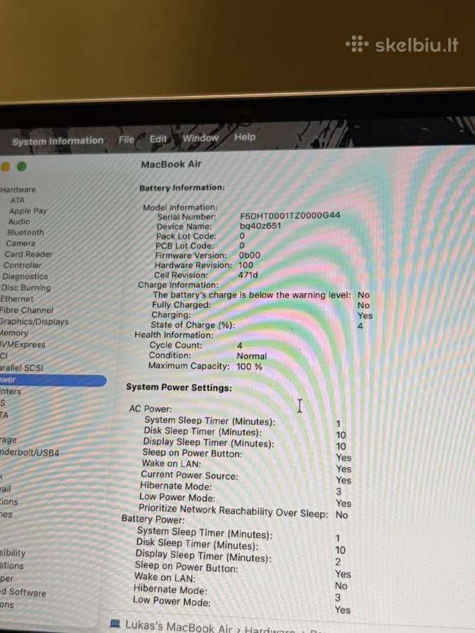 Apple MacBook Air M5 13,6 16gb / 512gb SSD Silver - nuotraukos Nr. 4