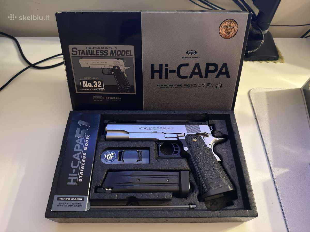 Tokyo Marui Hi-capa 5.1 Stainless - nuotraukos Nr. 2