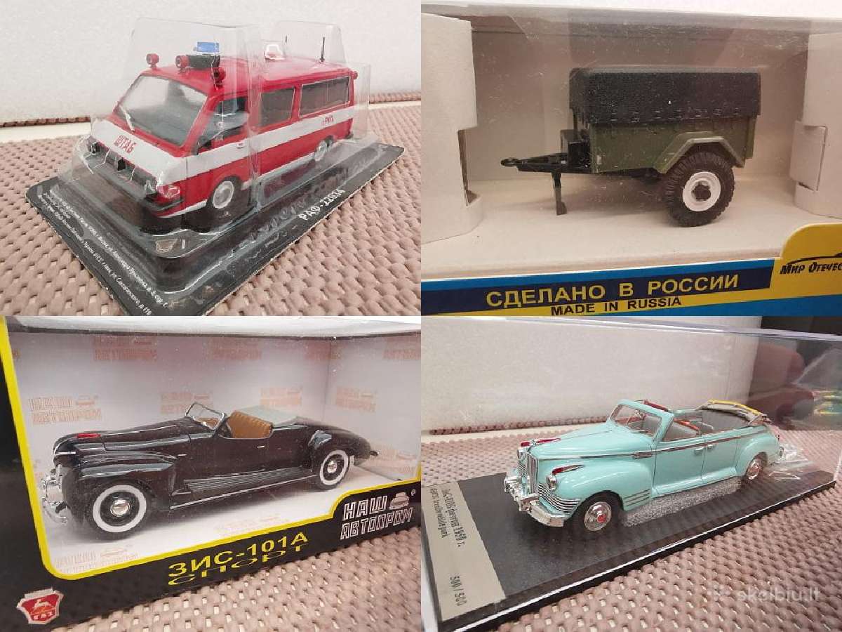 1:43 Rusiškų Įvairių Automobilių Modeliai - nuotraukos Nr. 2