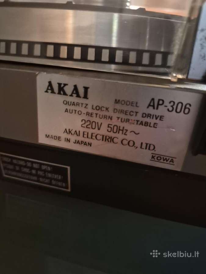 Akai gtotuvai ap 306 c 206c ap 100 ap-b 21 - nuotraukos Nr. 4