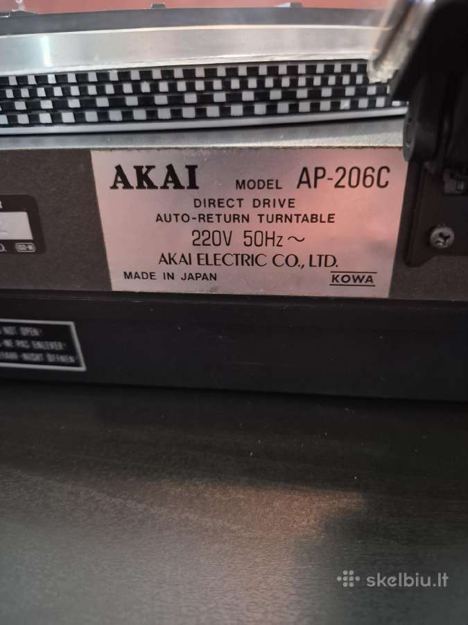 Akai gtotuvai ap 306 c 206c ap 100 ap-b 21 - nuotraukos Nr. 12