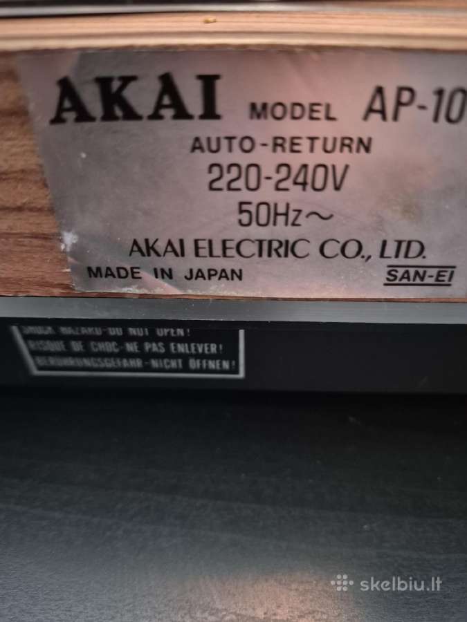 Akai gtotuvai ap 306 c 206c ap 100 ap-b 21 - nuotraukos Nr. 19