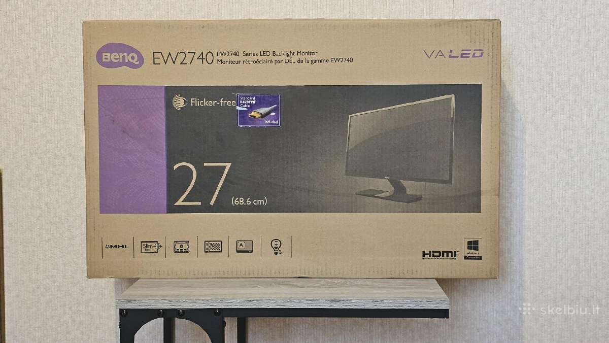 Monitorius 27" Benq Ew2740l (idealios būklės) - nuotraukos Nr. 7