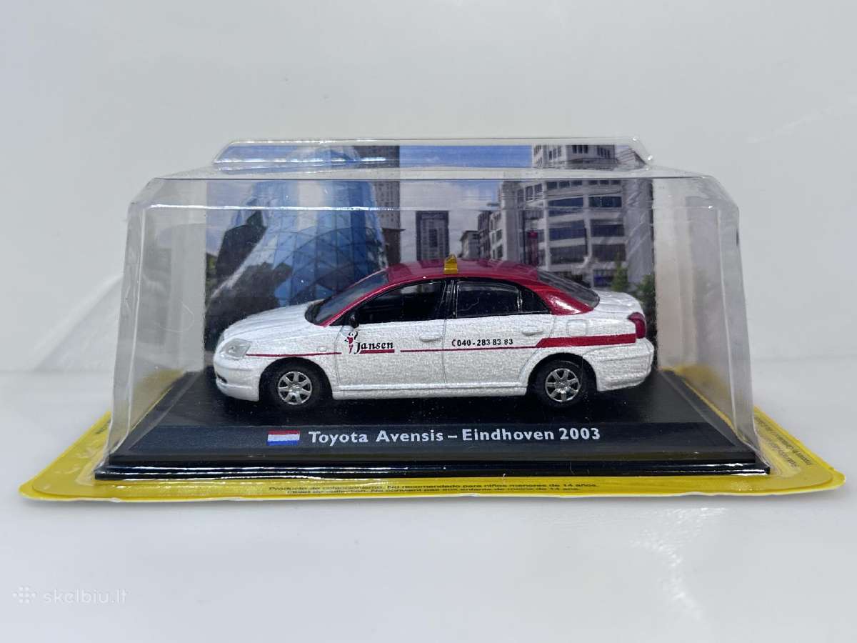 Toyota Avensis Eindhoven Taxi 2003 balt/ra 1:43 - nuotraukos Nr. 2