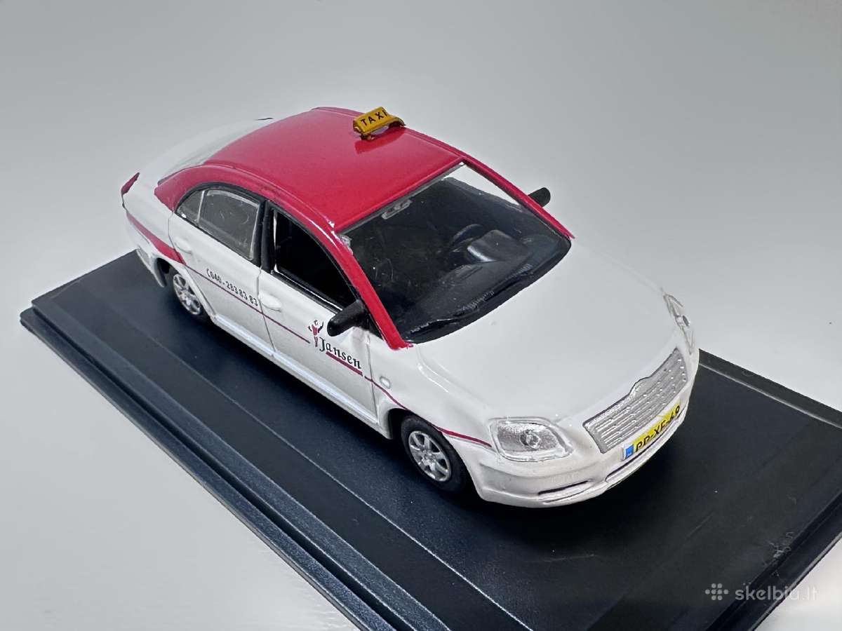 Toyota Avensis Eindhoven Taxi 2003 balt/ra 1:43 - nuotraukos Nr. 4