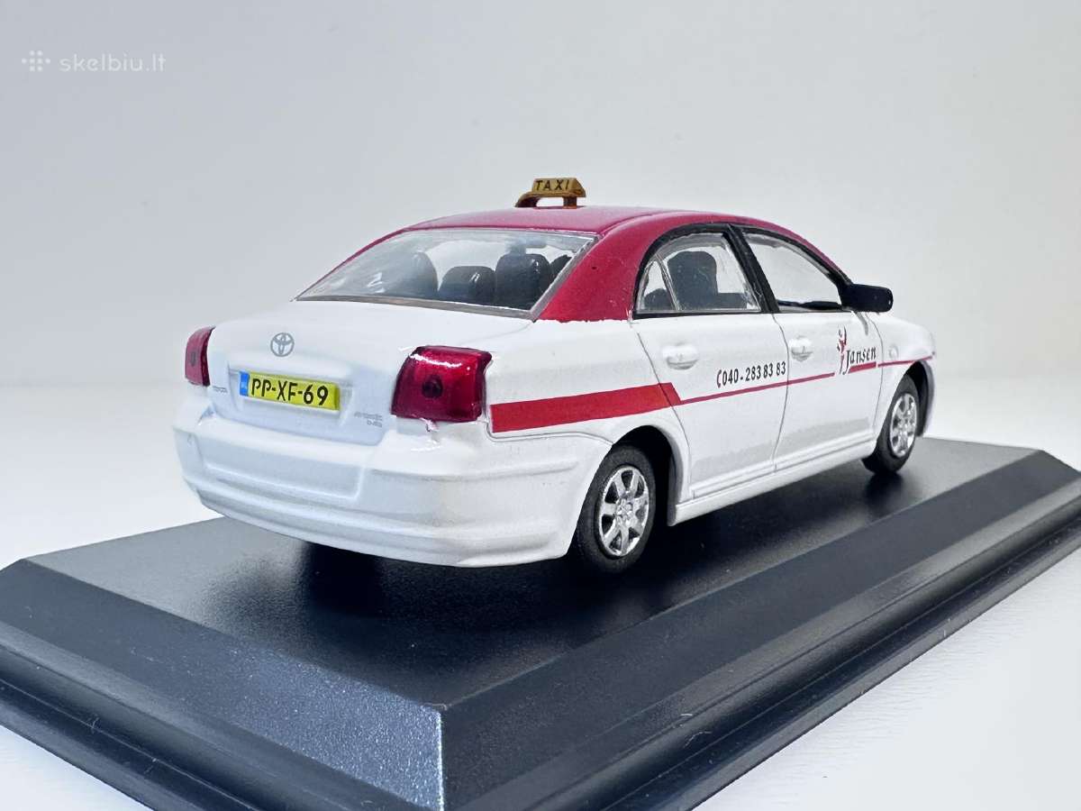 Toyota Avensis Eindhoven Taxi 2003 balt/ra 1:43 - nuotraukos Nr. 6