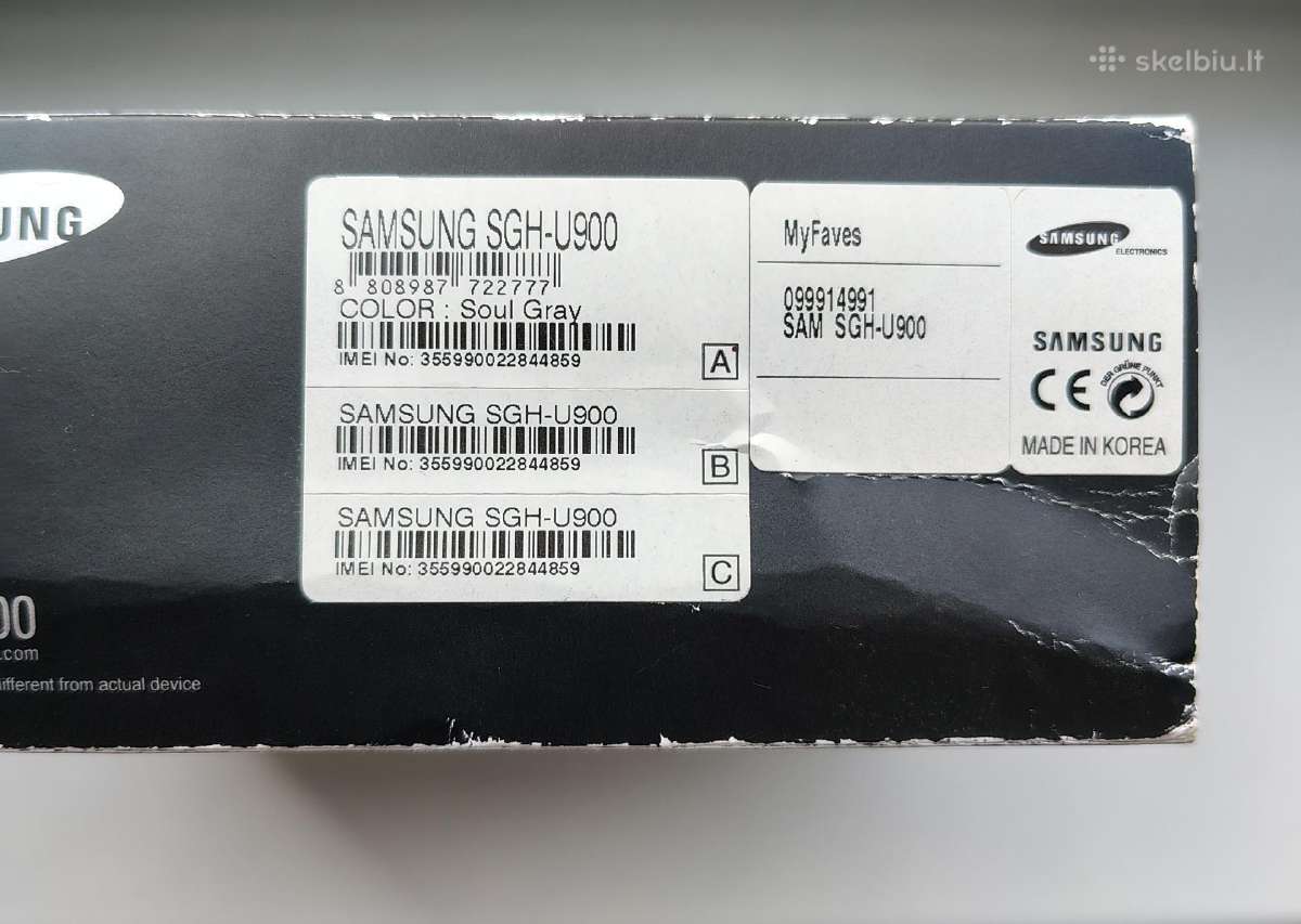 Samsung Sgh-u900 - nuotraukos Nr. 12
