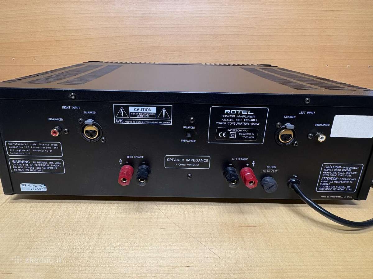 Parduodu Rotel rb-991ir Rotel Rsp-960ax - nuotraukos Nr. 2