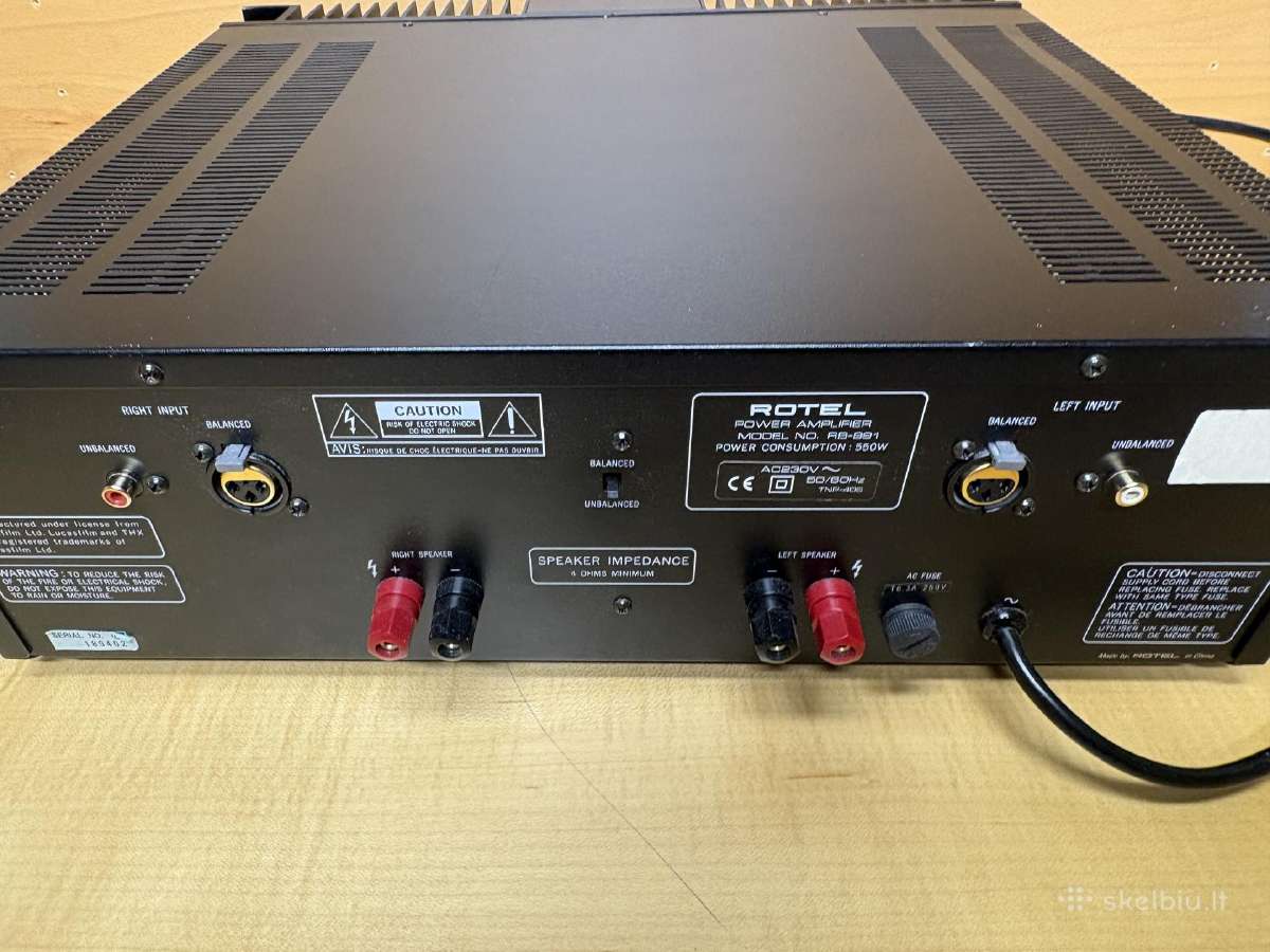 Parduodu Rotel rb-991ir Rotel Rsp-960ax - nuotraukos Nr. 6