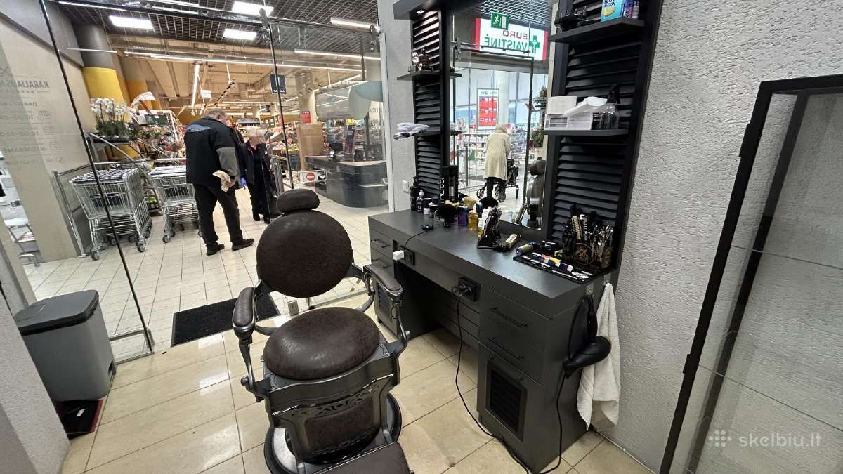 Barber konsolė ir kėdė - nuotraukos Nr. 3