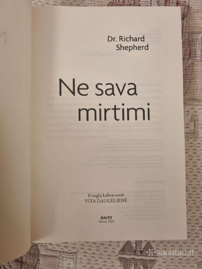 Dr.richard Shepherd ,Ne sava mirtimi - nuotraukos Nr. 2