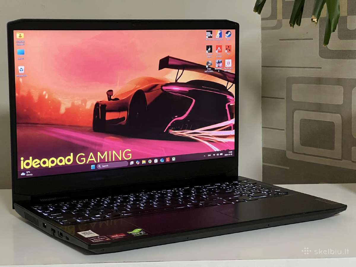Parduodamas Ideapad Gaming su Rtx 3050, Ryzen 7. - nuotraukos Nr. 2