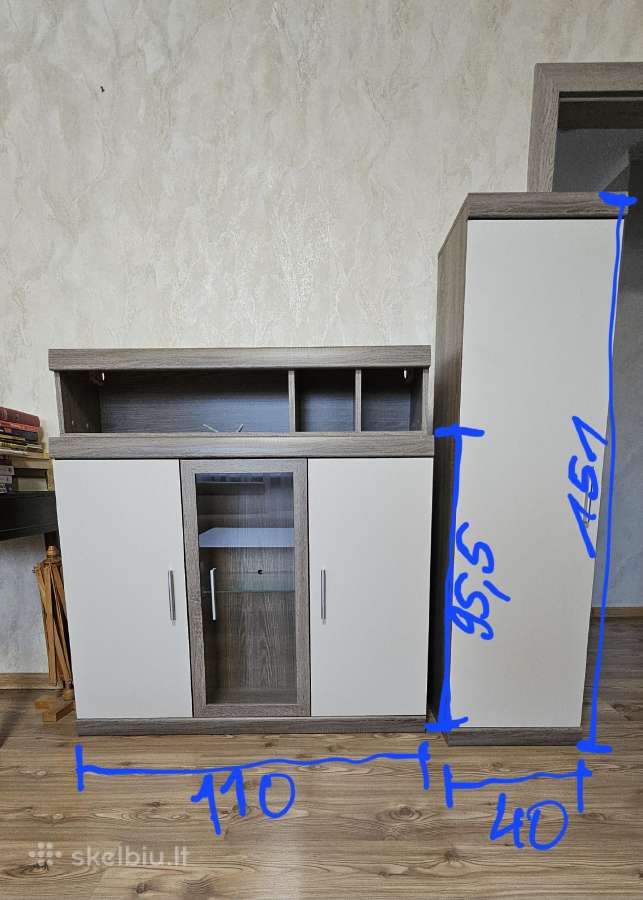 Trys spintelės, 2 pakabinamos, 1 pastatoma - nuotraukos Nr. 2
