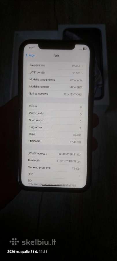 iPhone Xr 64gb - nuotraukos Nr. 8