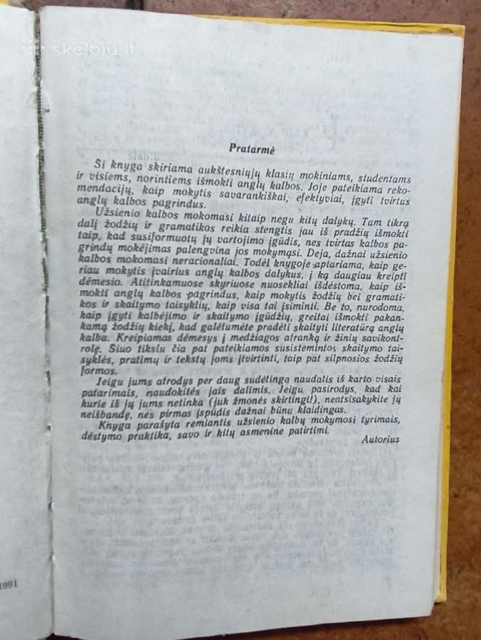 Č. Rimkus "Kaip mokytis anglų kalbos" 1991 metai - nuotraukos Nr. 3