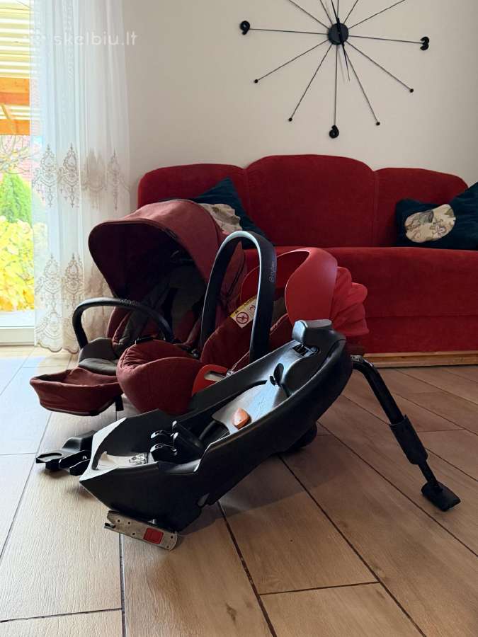 Cybex Priam All Terrain 3 in 1 su Isofix baze - nuotraukos Nr. 2