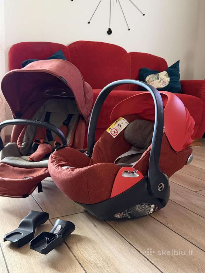 Cybex Priam All Terrain 3 in 1 su Isofix baze - nuotraukos Nr. 3