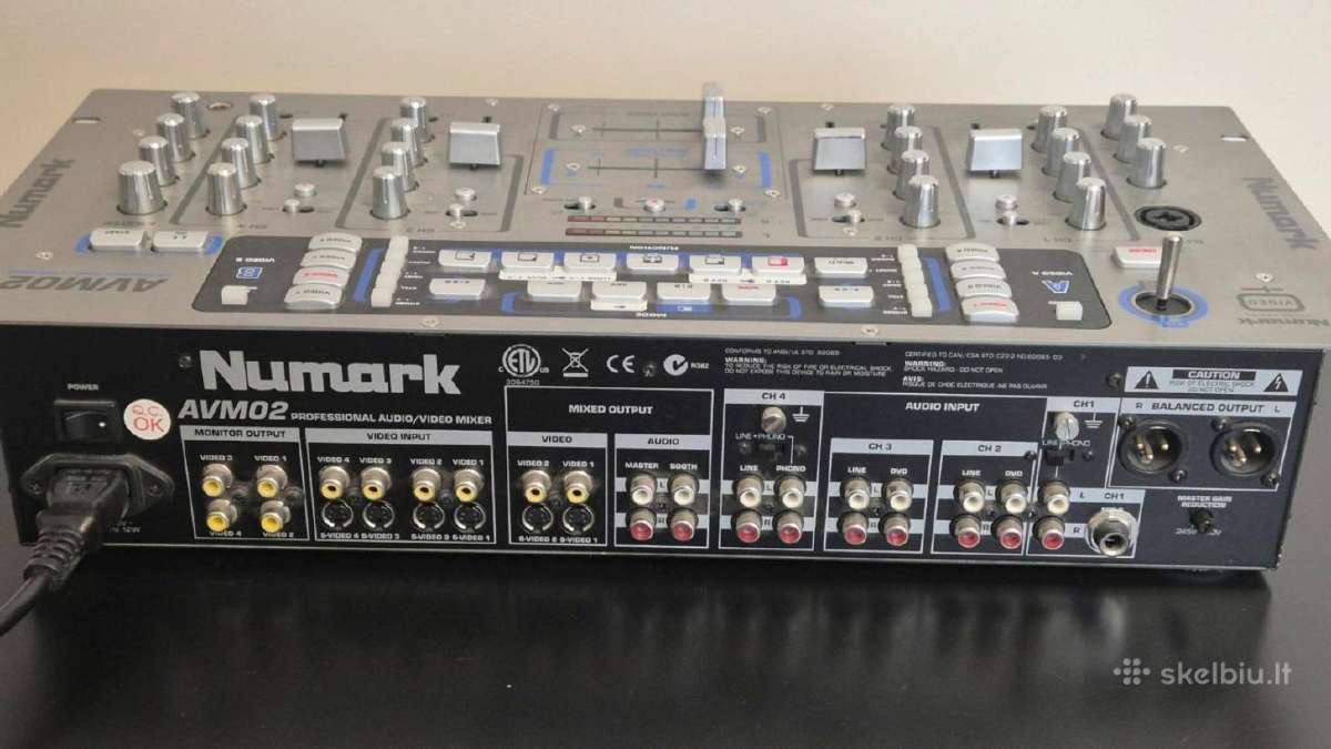 Numark Avm02 audio/video mikšeris - nuotraukos Nr. 3