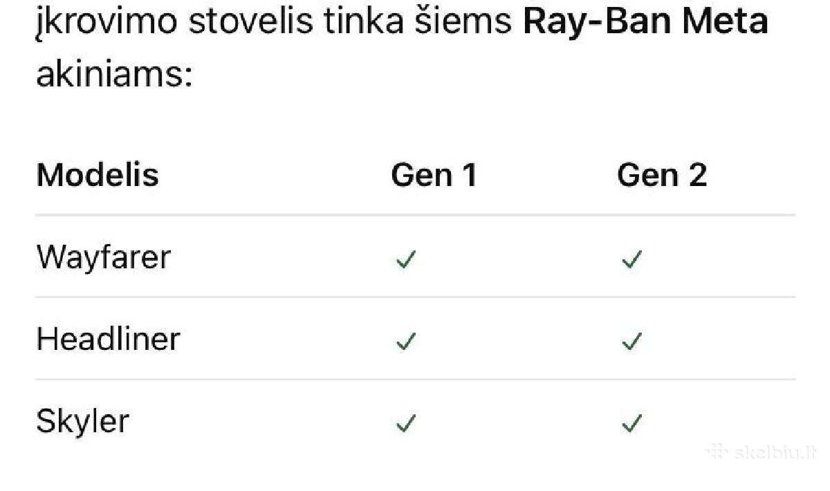 Ray-ban Meta įkrovimo dėklas stotelė - nuotraukos Nr. 4