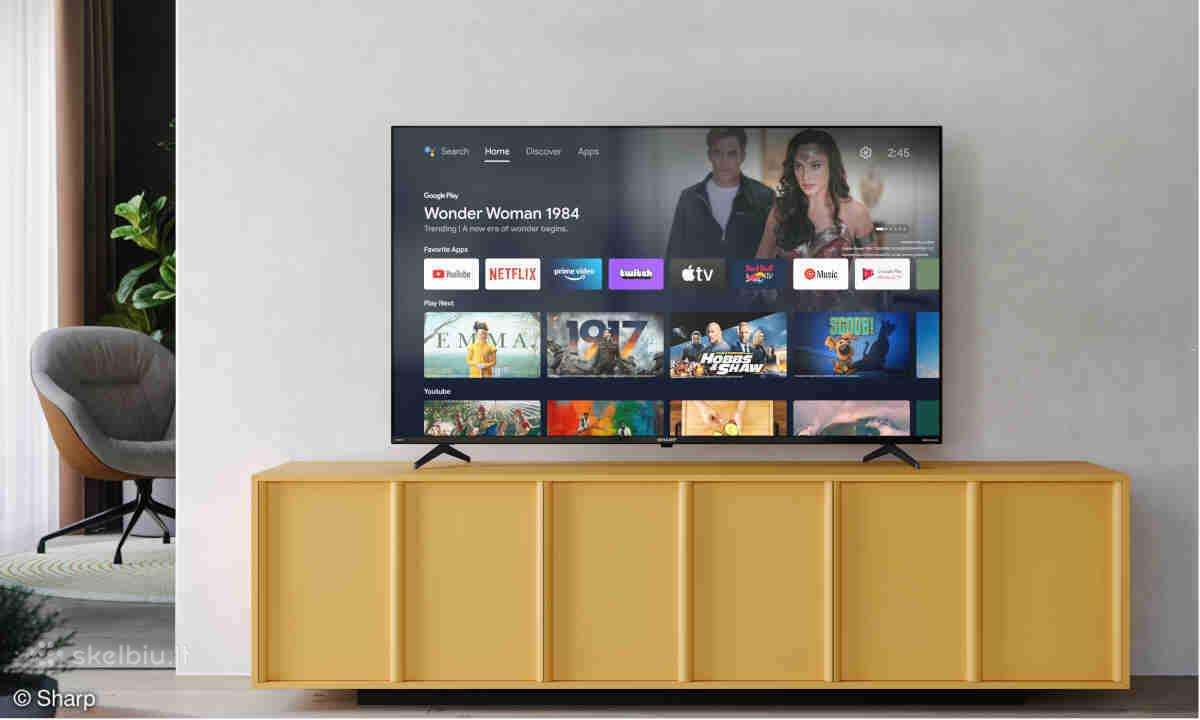 Sharp 55" 140cm Smart 4k Uhd 2023m - nuotraukos Nr. 5