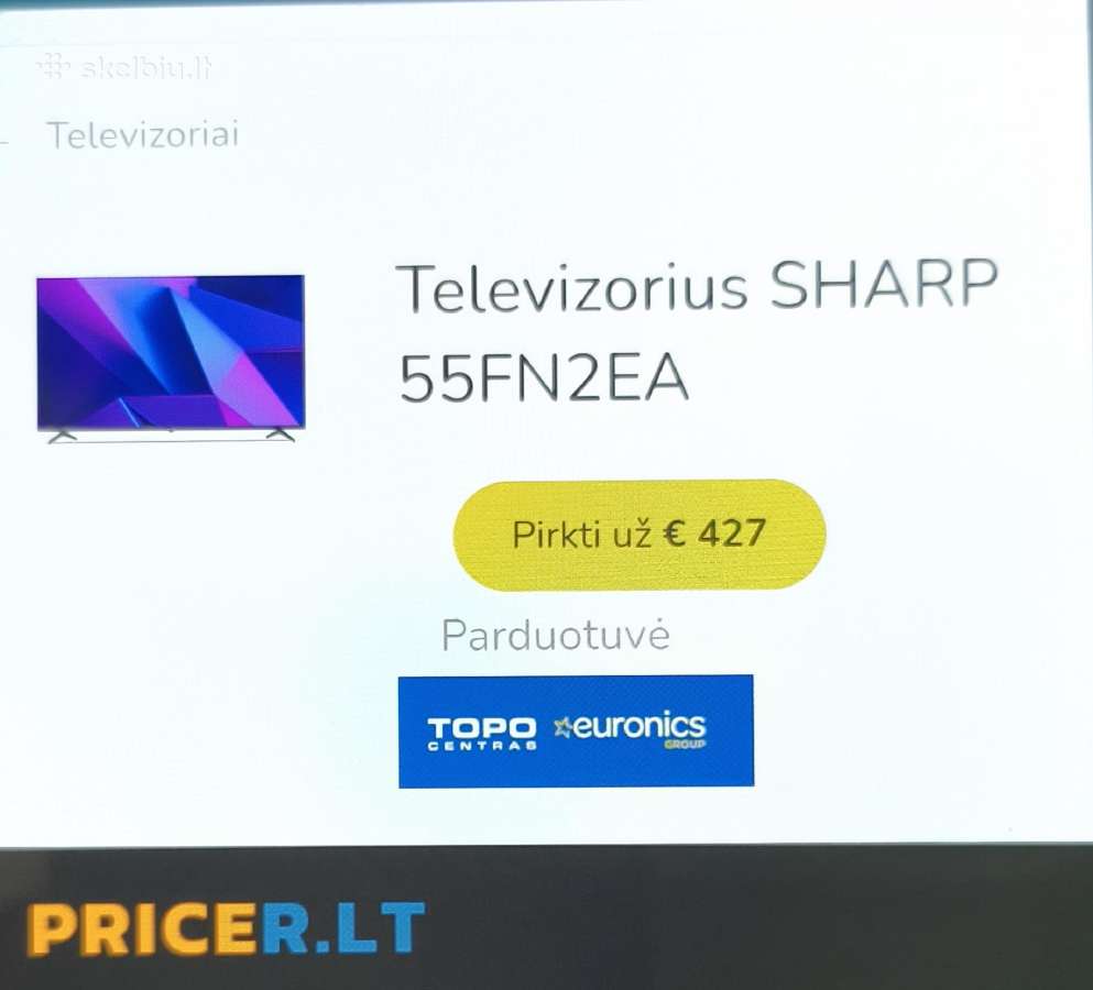 Sharp 55" 140cm Smart 4k Uhd 2023m - nuotraukos Nr. 21