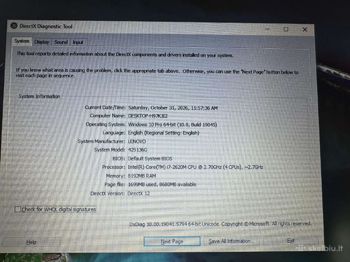 Lenovo Thinkpad X220 I7/8ram/128ssd - nuotraukos Nr. 5