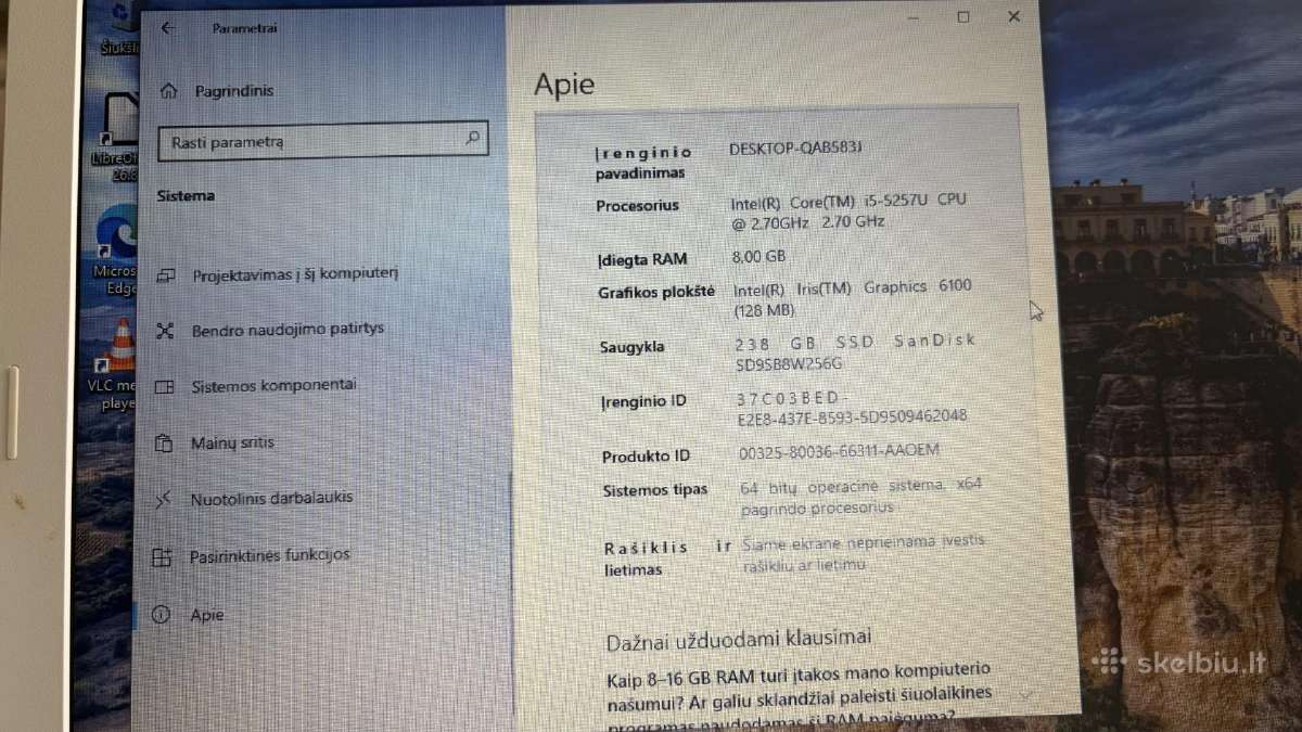 Nesiojamas kompiuteris Accer Aspire N15q1 - nuotraukos Nr. 5