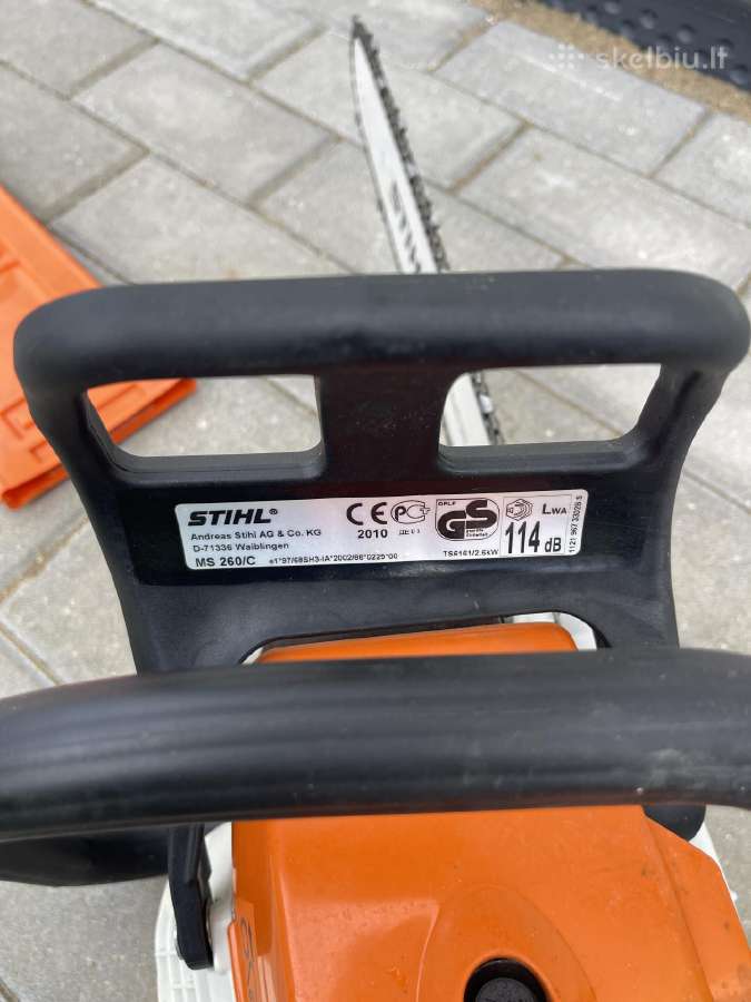 Benzininis pjūklas Stihl Ms260 2.6kw - nuotraukos Nr. 6