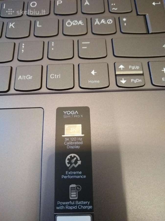 Yoga Slim7 Pro/ryzen7 6800hs/3k - nuotraukos Nr. 8