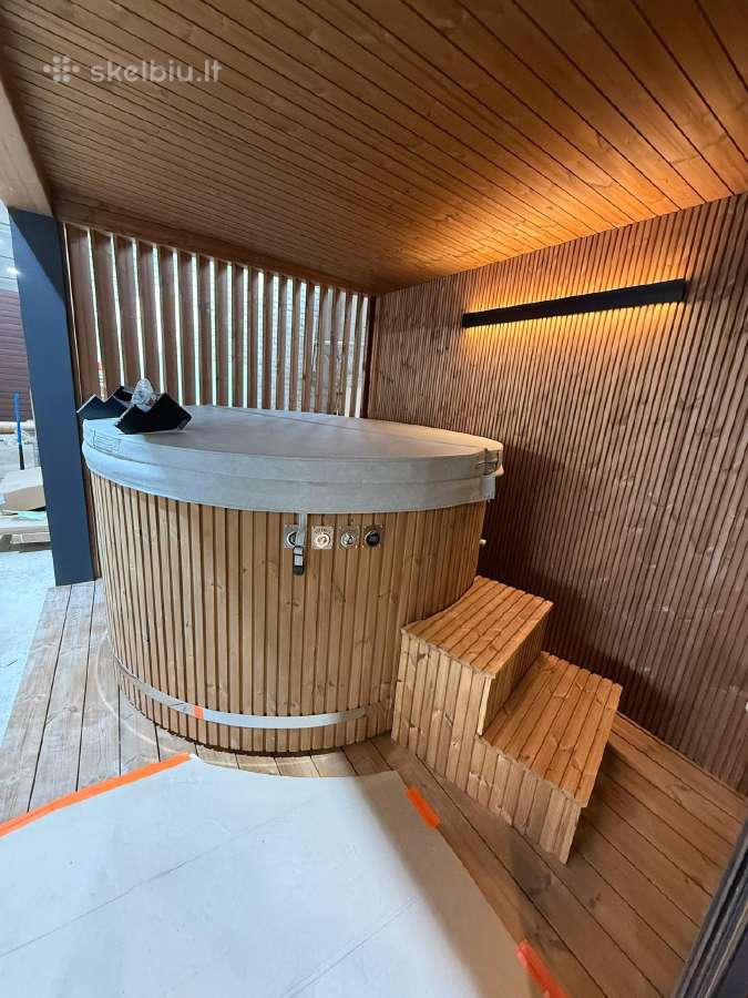 Modulinė pirtis su kubilu po stogu - nuotraukos Nr. 3