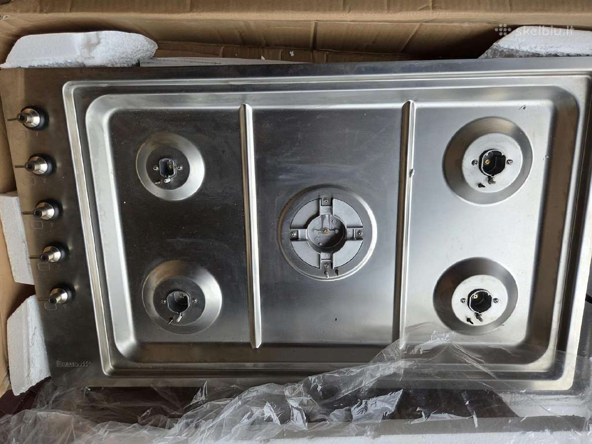 Nauja Smeg 5 degiklių dujinė kaitlentė, 90 cm - nuotraukos Nr. 3