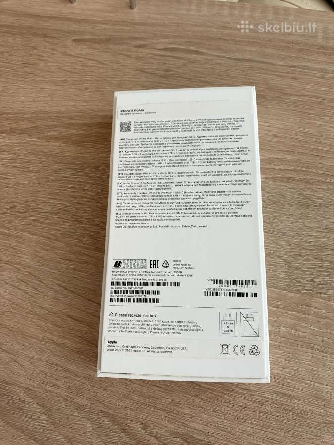 iPhone 16 Pro Max 256 GB Natural Titanium - nuotraukos Nr. 4