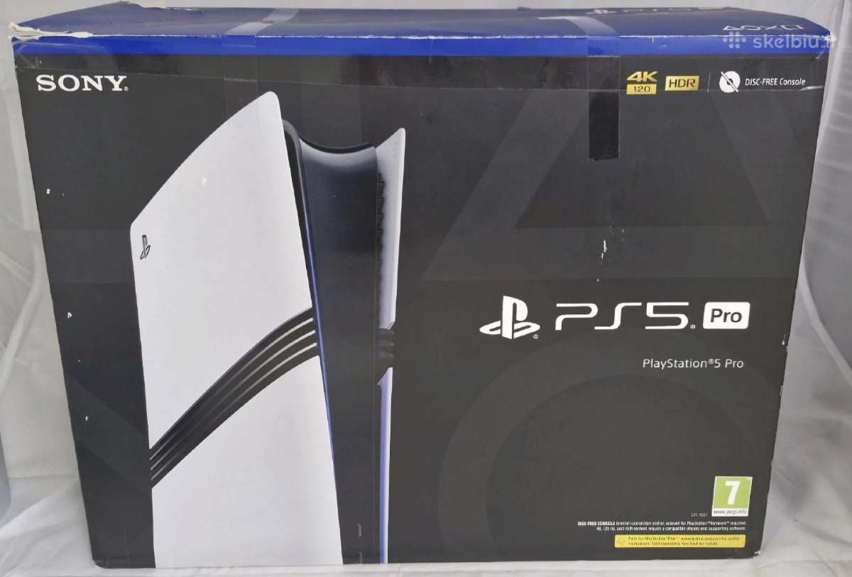 Sony Playstation 5 Pro 2tb su diskasukiu - nuotraukos Nr. 9