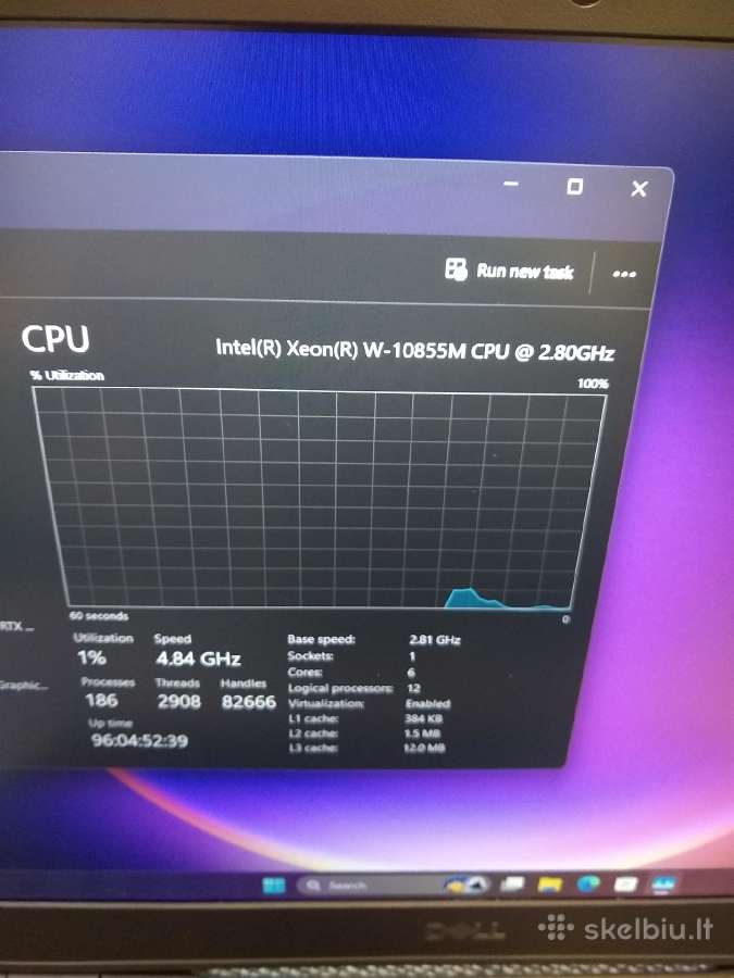 Precision 7550 10885h/16/32/rtx3000 - nuotraukos Nr. 2