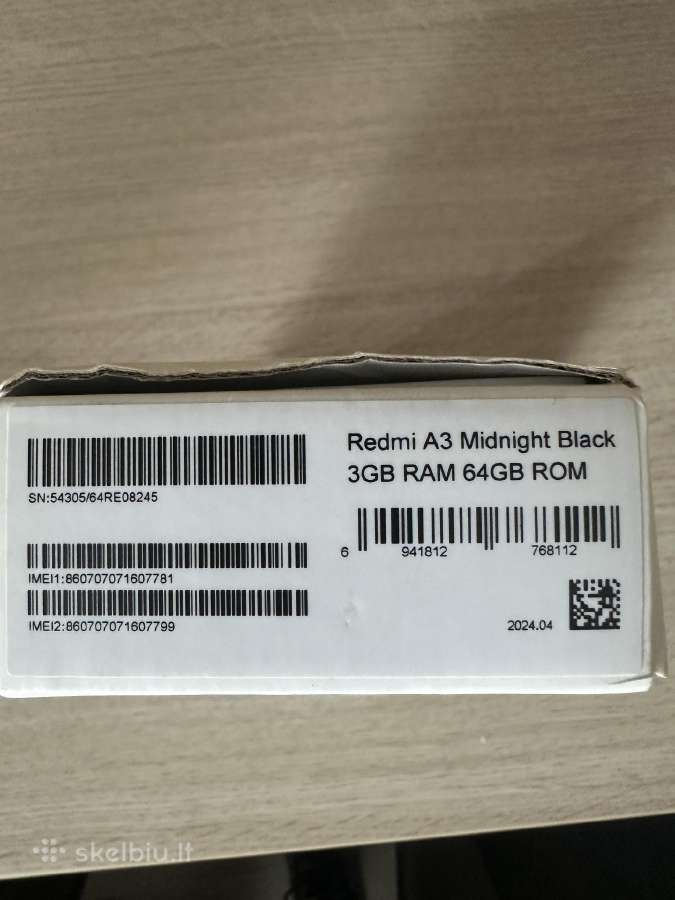 Redmi a3 3gb RAM 64gb - nuotraukos Nr. 3
