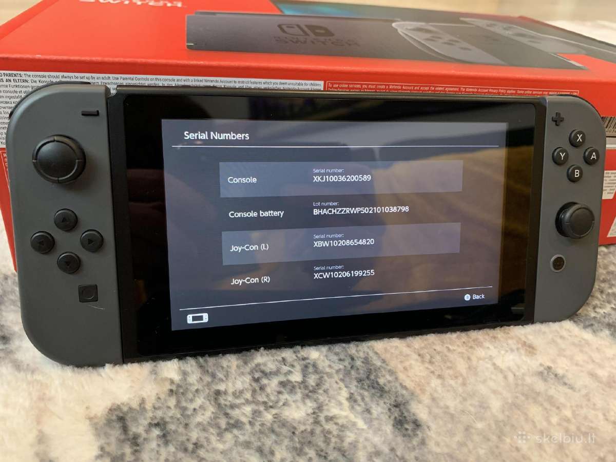 Nintendo Switch LCD Pilna Komplektacija - nuotraukos Nr. 14