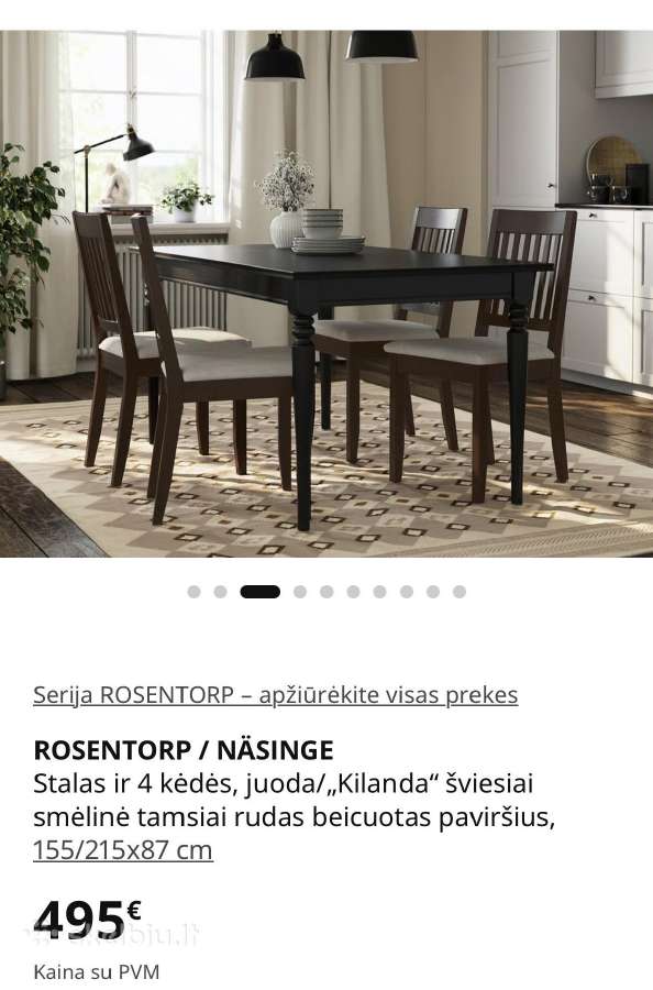 Valgomojo stalas Ikea - nuotraukos Nr. 8