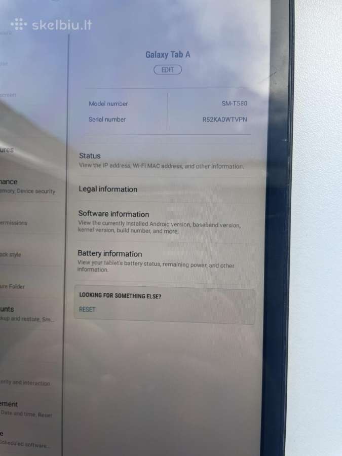 Samsung galaxy tab a10.1 32gb - nuotraukos Nr. 2