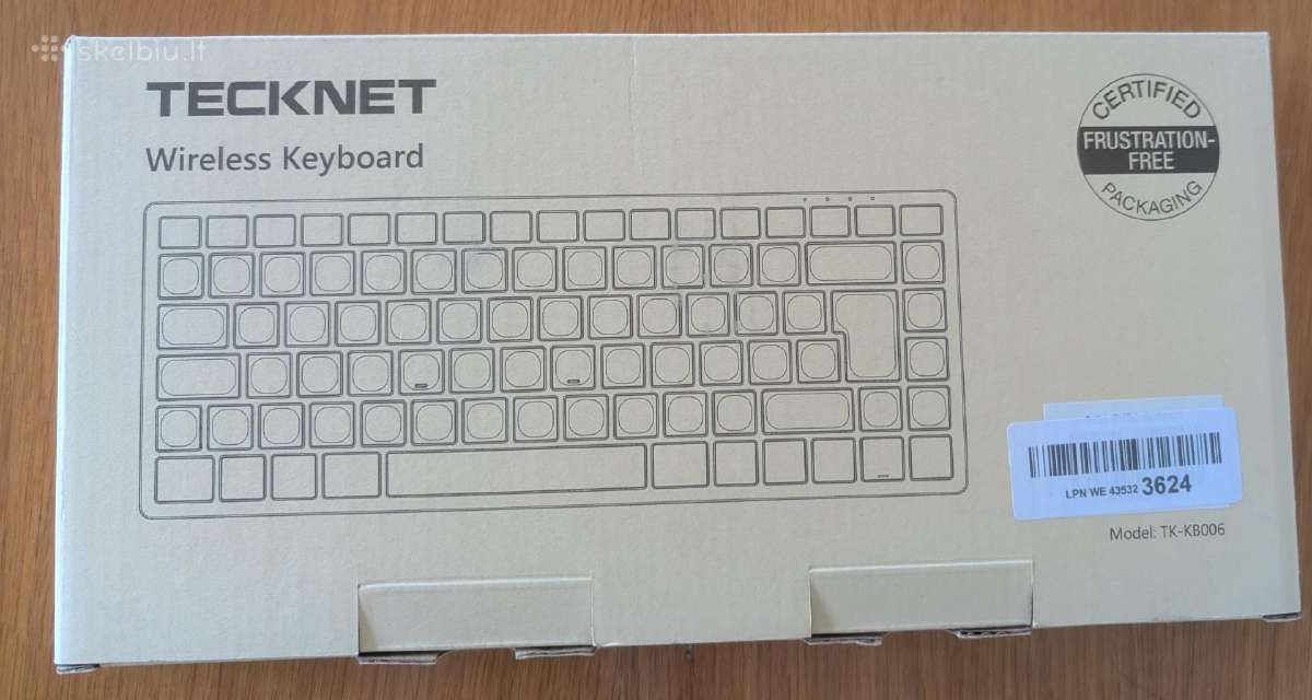 Tecknet belaidė Bluetooth klaviatūra (usb+bt) - nuotraukos Nr. 6