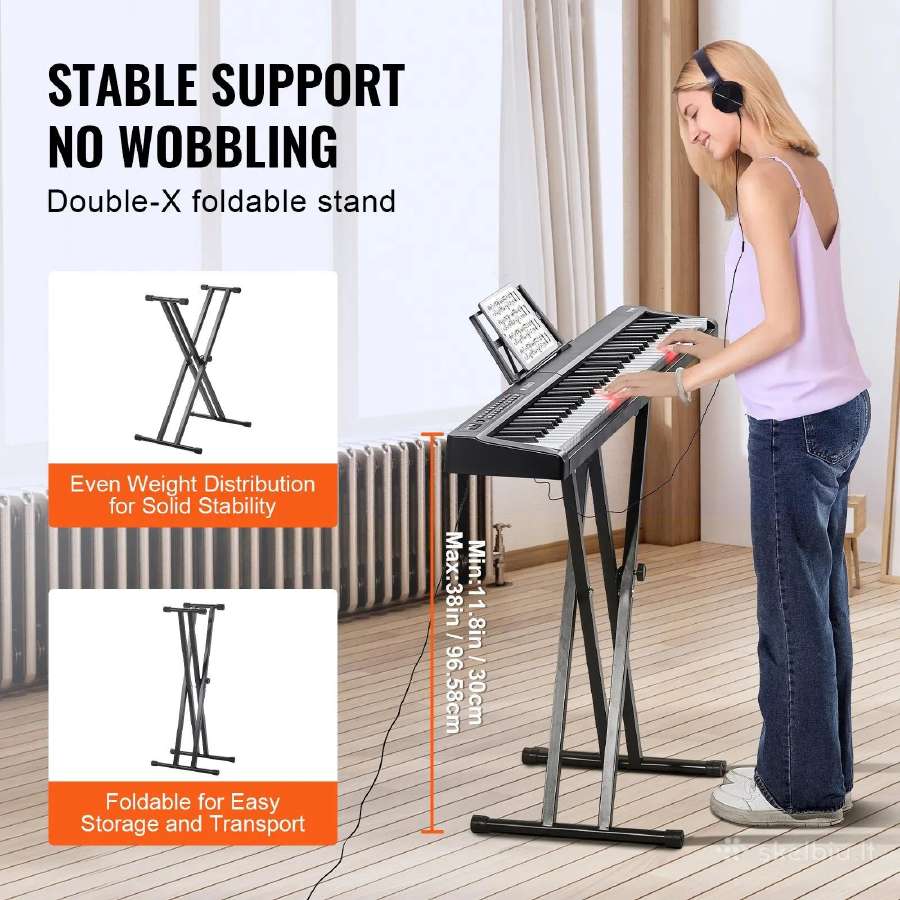 Elektrinis pianinas 88 klavišu su stovu - nuotraukos Nr. 4