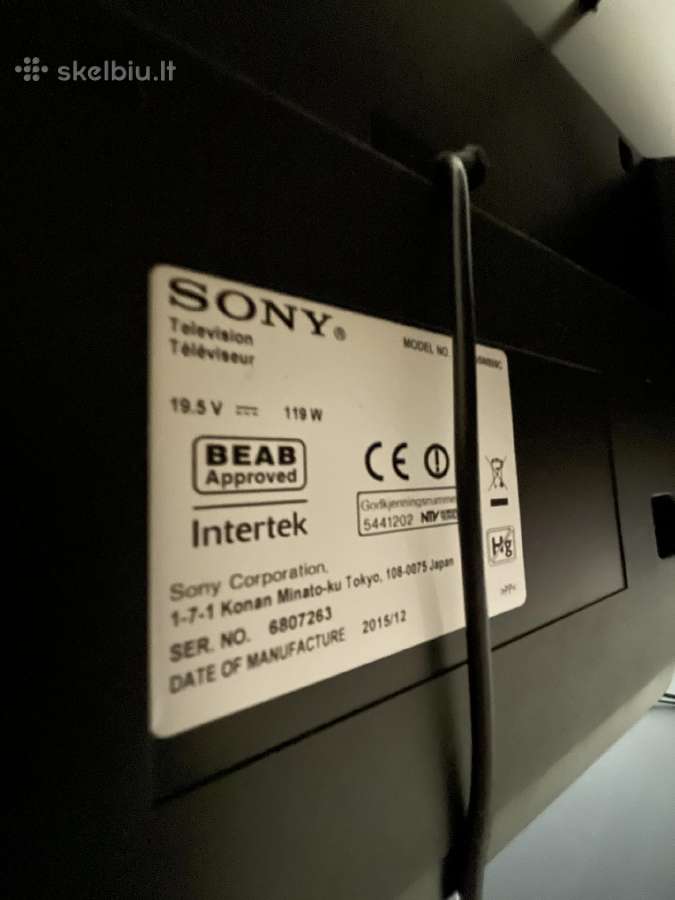 Sony televizorius - nuotraukos Nr. 3