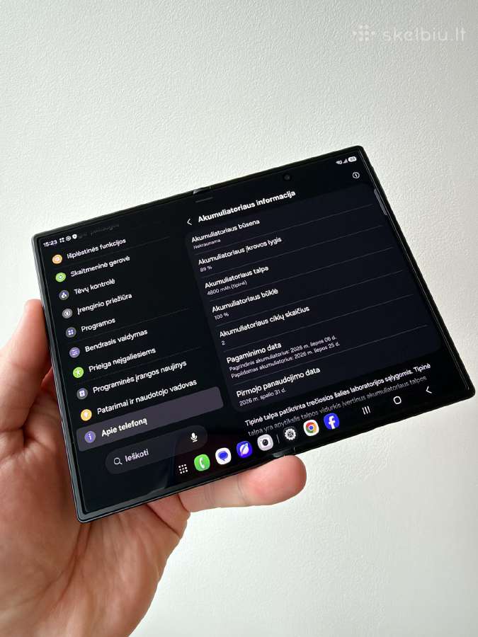 Samsung Galaxy Fold 8, Black 256gb - nuotraukos Nr. 9