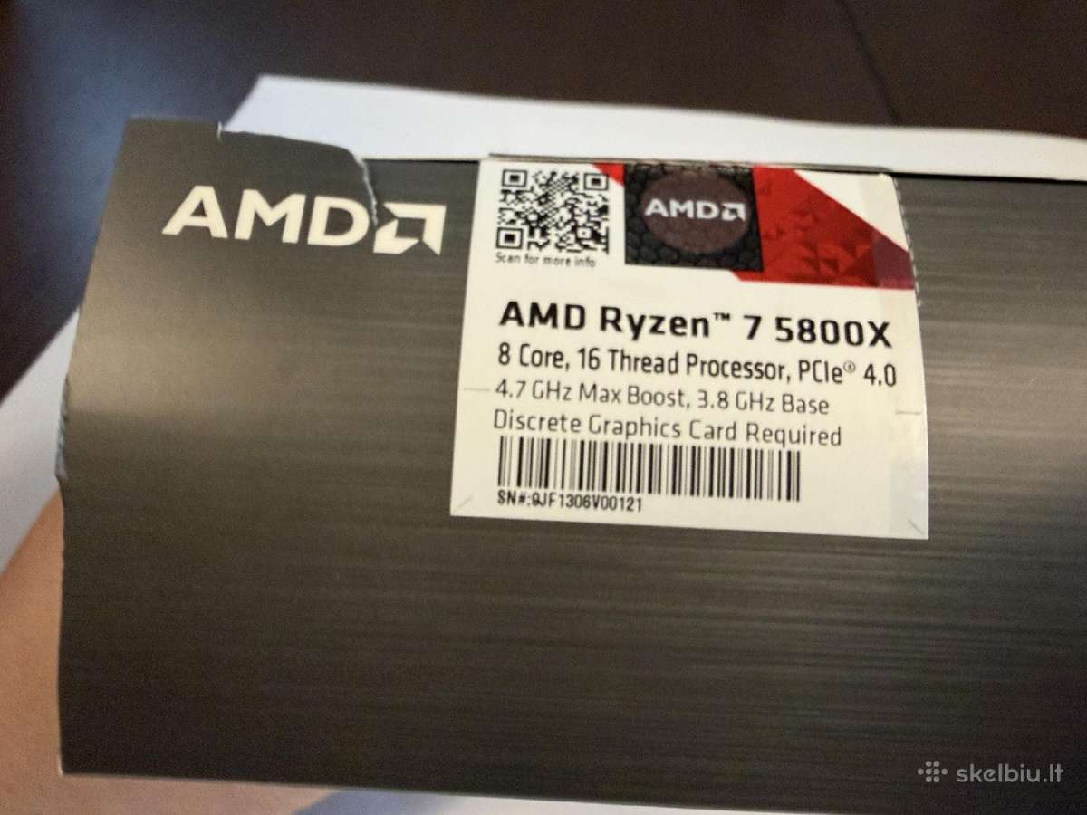Amd Ryzen 7 5800x – Am4 žaidimų procesorius 8 - nuotraukos Nr. 2