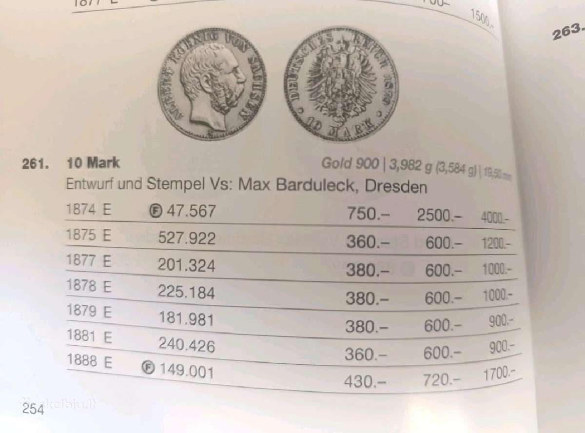 10 Markių 1874 Reta - nuotraukos Nr. 3