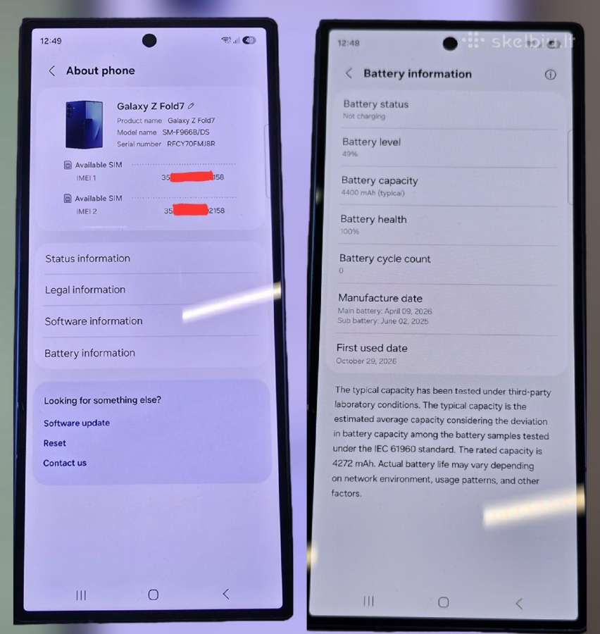 Samsung Galaxy Z Fold7 256 GB Garantija 1099 € - nuotraukos Nr. 7