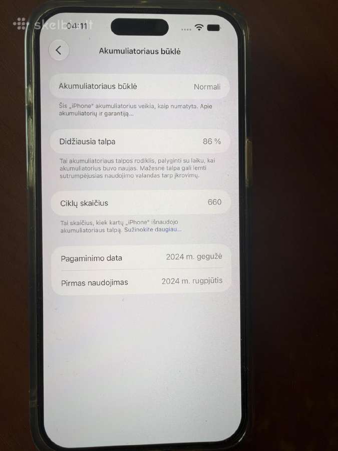 iPhone 15 pro max 256gb - nuotraukos Nr. 7