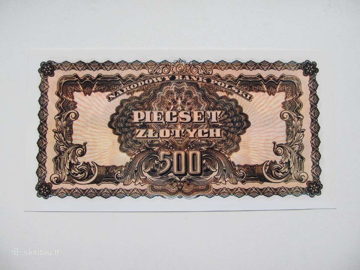 500 zlotu , Lenkija , 1944 - nuotraukos Nr. 2